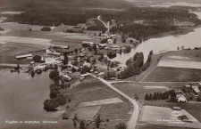 Kristinehamn, Flygfoto av Asphyttan,Värmland 1952 Kristinehamn, Flygfoto av Asphyttan,Värmland 1952