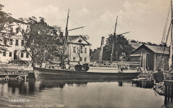 Hamnen med Järnvågen 1869 Hamnen med Järnvågen 1869