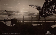 Kristinehamn, Solnedgång vid Hamnen 1943 Kristinehamn, Solnedgång vid Hamnen 1943