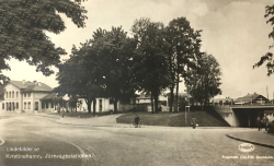 Kristinehamn. Järnvägsstationen