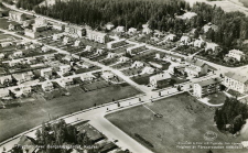 Köping, Flygfoto över Bergslagsgärdet, Kolsva 1958