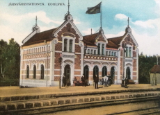 Köping, Järnvägsstationen Kohlswa 1907 Köping, Järnvägsstationen Kohlswa 1907