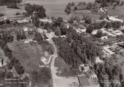 Flygfoto över Färnabruk 1958