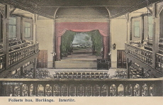Folkets Hus, Borlänge, Interiör 1917 Folkets Hus, Borlänge, Interiör 1917