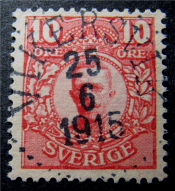 Vikersvik Frimärke 25/6 1915 Vikersvik Frimärke 25/6 1915