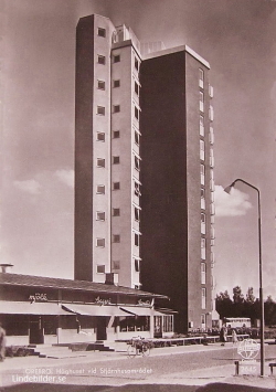 Örebro Höghuset vid Stjärnhusområdet 1952 Örebro Höghuset vid Stjärnhusområdet 1952