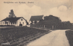 Skolgården och Kyrkan. Svedvi Skolgården och Kyrkan. Svedvi