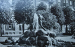 Örebro Centralparken med Befriaren 1933 Örebro Centralparken med Befriaren 1933