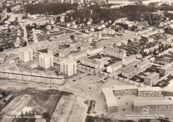 Flygfoto över Hallstahammar 1962