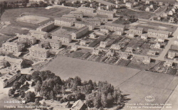 Flygfoto över Hallstahammar 1957