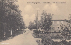 Landsvägsparti. Tomtebo. Hallstahammar 1914 Landsvägsparti. Tomtebo. Hallstahammar 1914