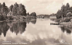 Hallstahammar, Kanalparti vid Trångfors 1940 Hallstahammar, Kanalparti vid Trångfors 1940