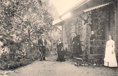 Hallsberg, Parti af Stationshuset, Hjortkvarn 1905 Hallsberg, Parti af Stationshuset, Hjortkvarn 1905