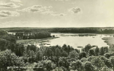 Hallsberg, Vretstorp, Vibysjön från Kyrktornet 1954 Hallsberg, Vretstorp, Vibysjön från Kyrktornet 1954