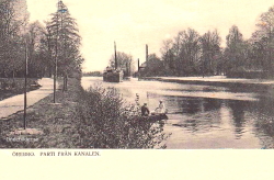 Örebro, Parti från Kanalen 1905 Örebro, Parti från Kanalen 1905