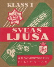 Filipstad, AB Sveabryggerier, Pilsner Klass I