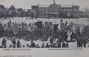 Arvika, Järnvägsstationen, Nykterhetsdemonstrationen den 12 Juni 1904 Arvika, Järnvägsstationen, Nykterhetsdemonstrationen den 12 Juni 1904