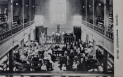 Arvika, Missionshuset, Interiör 1907 Arvika, Missionshuset, Interiör 1907
