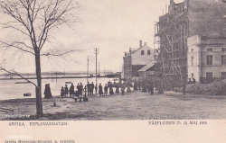 Arvika, Esplanadgatan, Vårfloden 15 Maj 1904 Arvika, Esplanadgatan, Vårfloden 15 Maj 1904