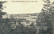 Arvika. Parti af Jösseelfven och Nysocken sjön Arvika. Parti af Jösseelfven och Nysocken sjön