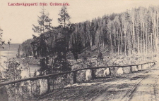 Arvika, Landsvägsparti från Gräsmark  1914