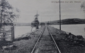Arvika, Brunskog, Järnvägsbankeln över sjön Värmeln 1925 Arvika, Brunskog, Järnvägsbankeln över sjön Värmeln 1925