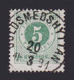 Guldsmedshyttan Frimärke 20/3 1891