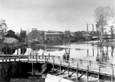 Hällefors Jernverk från Jernvägsbron