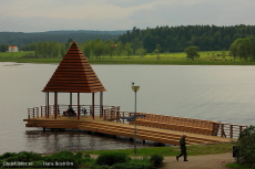 Lindesberg, Man på strandpromenaden