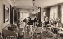 Interiör av salong, Jakobsbergs Vilohem, Södertälje Interiör av salong, Jakobsbergs Vilohem, Södertälje
