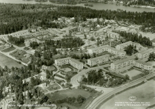 Södertälje, Flygfoto över Karlshovsområdet 1962