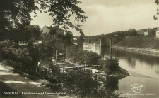 Södertälje, Kanalparti med Landsvägsbron 1939 Södertälje, Kanalparti med Landsvägsbron 1939