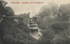 Södertelje, Kanalen med Svängbron 1909