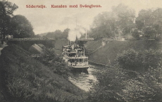 Södertelje, Kanalen med Svängbron 1909 Södertelje, Kanalen med Svängbron 1909