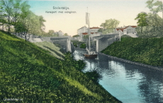 Södertälje, Kanalparti med Svängbron Södertälje, Kanalparti med Svängbron