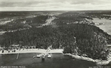 Flygfoto över Södertälje Havsbad 1936