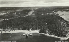 Flygfoto över Södertälje Havsbad 1936 Flygfoto över Södertälje Havsbad 1936