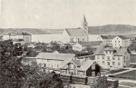 Vy över Lindesberg 1870 Vy över Lindesberg 1870