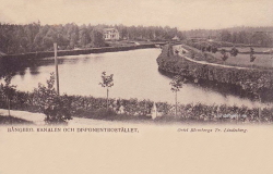 Bångbro Kanalen och Disponentbostället 1907 Bångbro Kanalen och Disponentbostället 1907