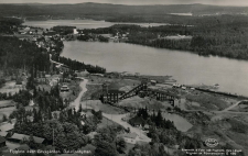 Hedemora, Garpenberg, Flygfoto över Gruvgården, Dalafinnhyttan