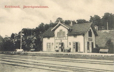 Eskilstuna, Kvicksund Järnvägsstationen 1914 Eskilstuna, Kvicksund Järnvägsstationen 1914