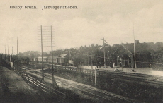 Hellby Brunn, Järnvägsstationen Hellby Brunn, Järnvägsstationen