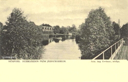 Högfors, Herrgården från Järnvägsbron 1906 Högfors, Herrgården från Järnvägsbron 1906