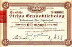 Stripa Aktie Gruvaktiebolaget Stripa Aktie Gruvaktiebolaget