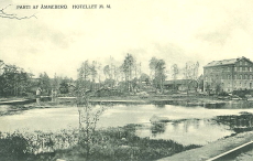 Askersund, Parti af Åmmeberg, Hotellet mm 1906 Askersund, Parti af Åmmeberg, Hotellet mm 1906