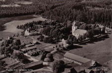 Askersund, Flygfoto över Lerbäcks Kyrka 1946 Askersund, Flygfoto över Lerbäcks Kyrka 1946
