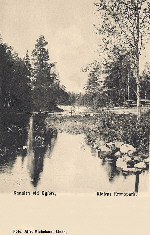 Kloten Kronopark, Kanalen vid Nyfors 1903 Kloten Kronopark, Kanalen vid Nyfors 1903