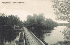 Skogstorp Jernvägsbron 1910 Skogstorp Jernvägsbron 1910