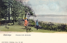 Södertelge, Strandparti från Björkudden 1903
