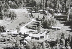 Flygfoto över Hotell Dalecarlia, Tällberg 1950